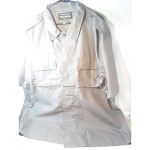 Tact Gear BROWNish Gray Canvas Button Down Shirt Size 2XL